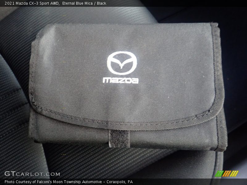 Eternal Blue Mica / Black 2021 Mazda CX-3 Sport AWD