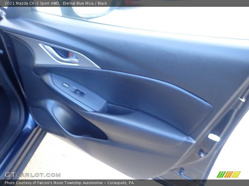 Eternal Blue Mica / Black 2021 Mazda CX-3 Sport AWD