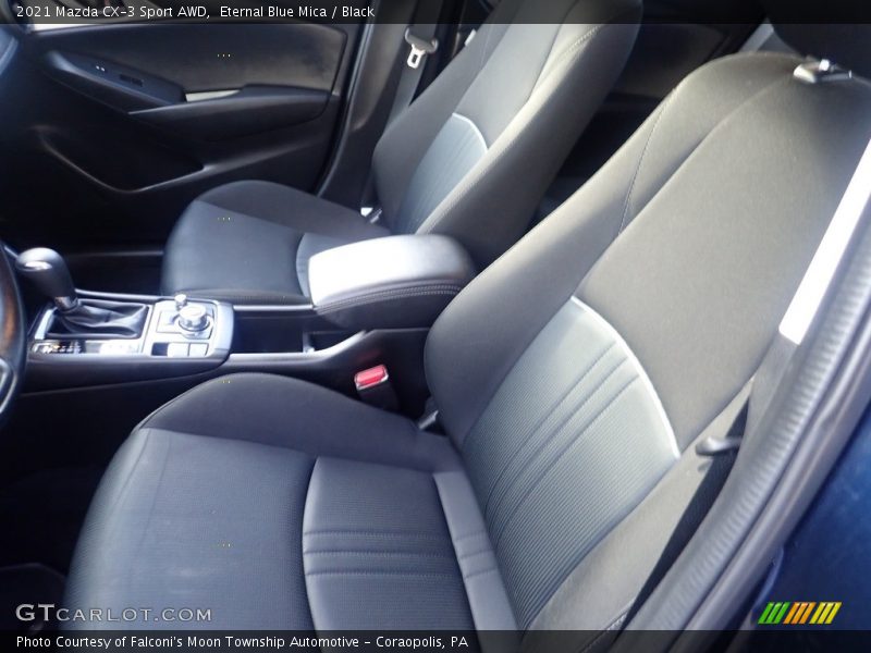 Eternal Blue Mica / Black 2021 Mazda CX-3 Sport AWD