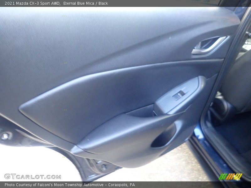 Eternal Blue Mica / Black 2021 Mazda CX-3 Sport AWD