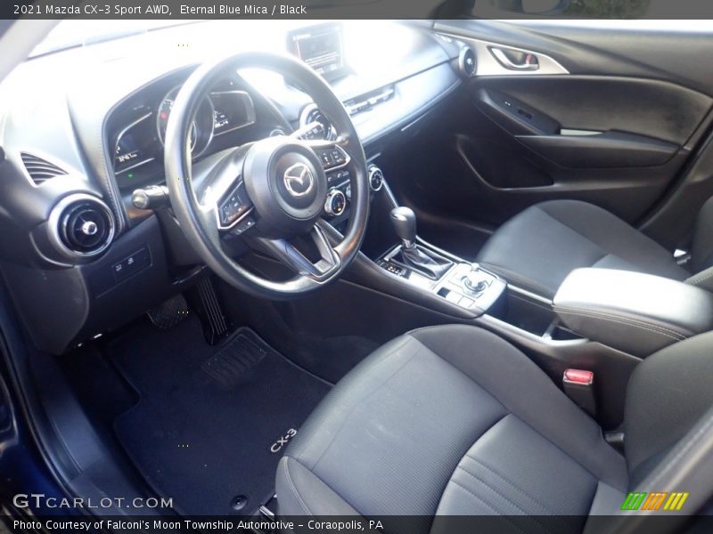 Eternal Blue Mica / Black 2021 Mazda CX-3 Sport AWD