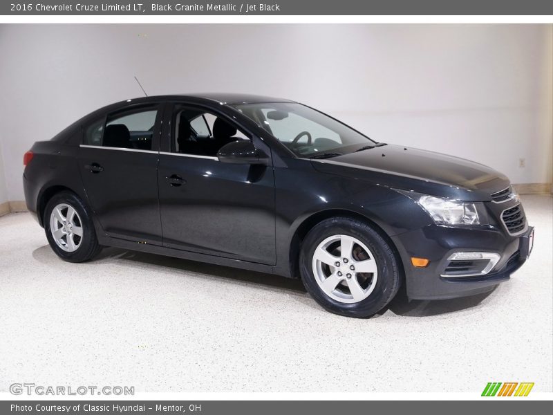 Black Granite Metallic / Jet Black 2016 Chevrolet Cruze Limited LT