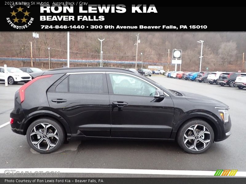 Aurora Black / Gray 2023 Kia Niro SX Hybrid