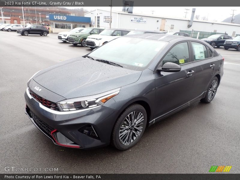 Gravity Gray / Black 2023 Kia Forte GT-Line