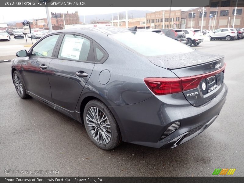 Gravity Gray / Black 2023 Kia Forte GT-Line