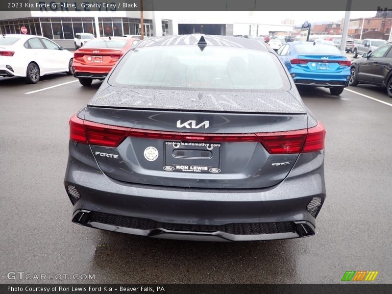 Gravity Gray / Black 2023 Kia Forte GT-Line