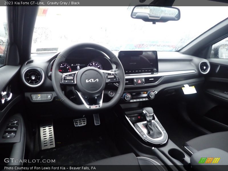 Gravity Gray / Black 2023 Kia Forte GT-Line