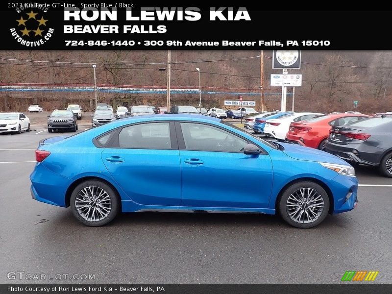 Sporty Blue / Black 2023 Kia Forte GT-Line