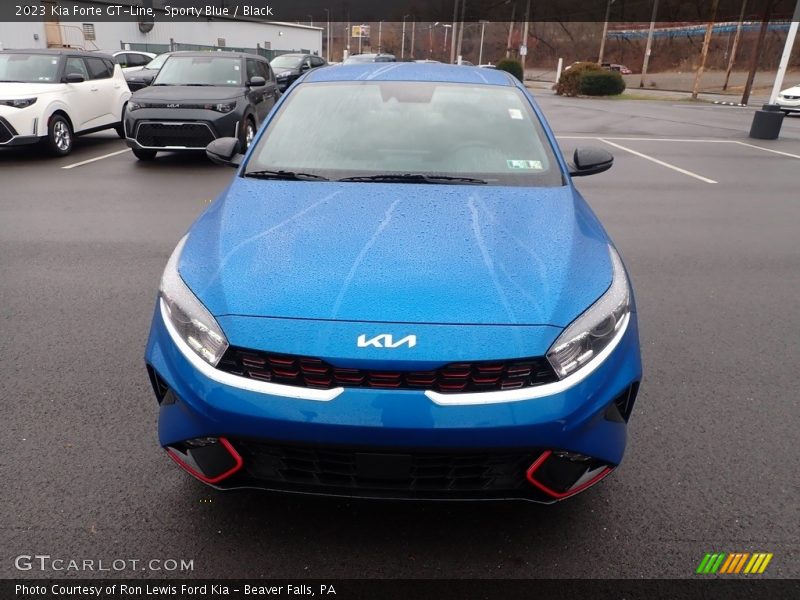 Sporty Blue / Black 2023 Kia Forte GT-Line