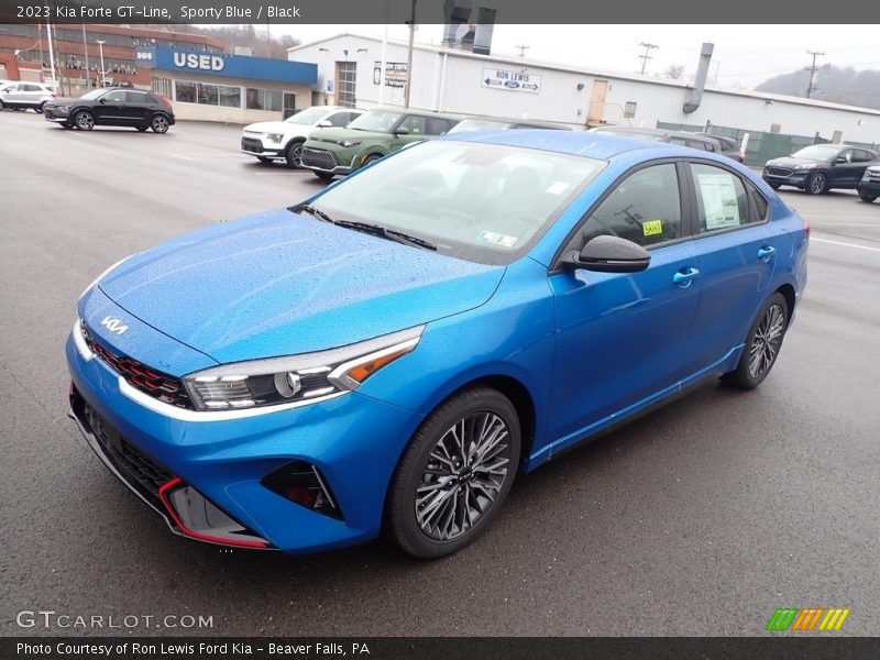 Sporty Blue / Black 2023 Kia Forte GT-Line