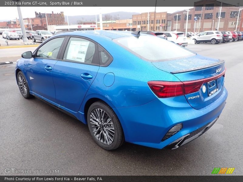 Sporty Blue / Black 2023 Kia Forte GT-Line