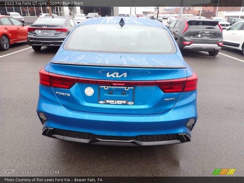 Sporty Blue / Black 2023 Kia Forte GT-Line