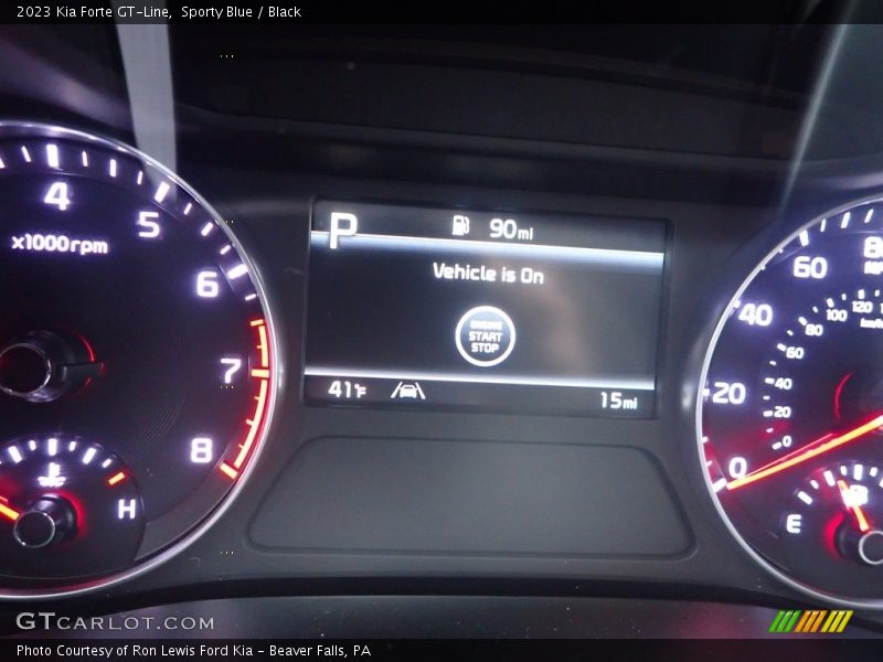 Sporty Blue / Black 2023 Kia Forte GT-Line