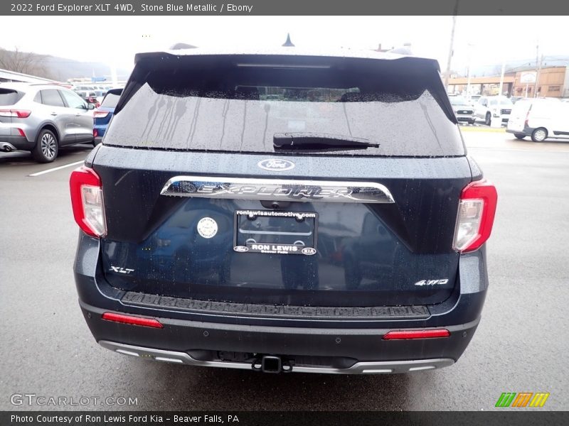 Stone Blue Metallic / Ebony 2022 Ford Explorer XLT 4WD