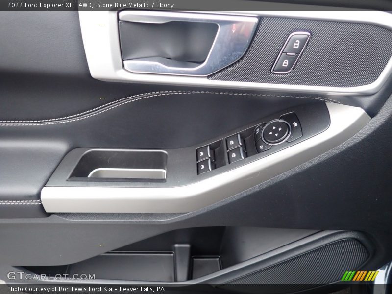 Stone Blue Metallic / Ebony 2022 Ford Explorer XLT 4WD
