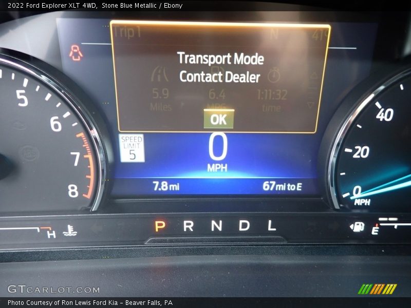 Stone Blue Metallic / Ebony 2022 Ford Explorer XLT 4WD