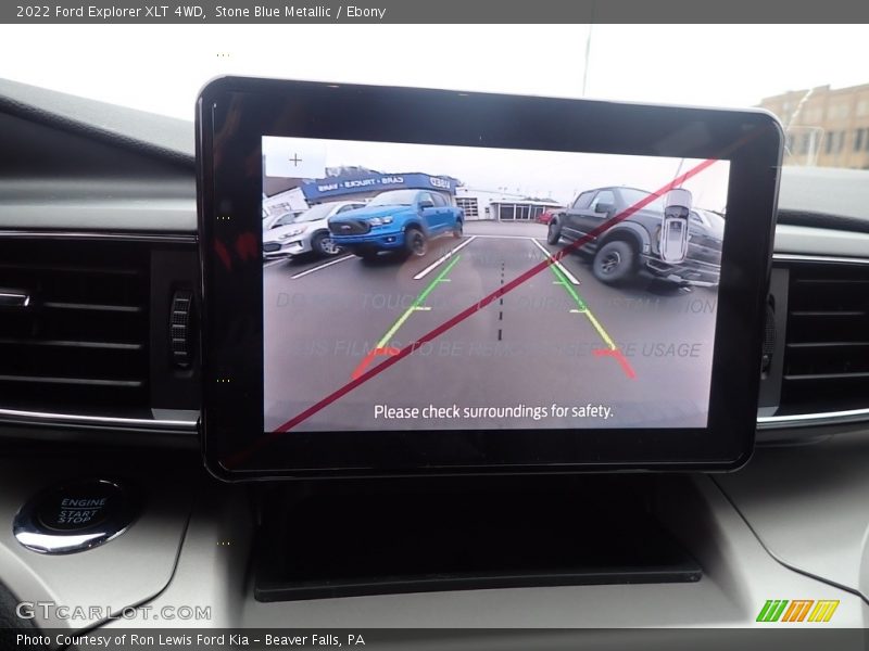 Stone Blue Metallic / Ebony 2022 Ford Explorer XLT 4WD