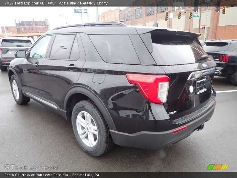 Agate Black Metallic / Ebony 2022 Ford Explorer XLT 4WD
