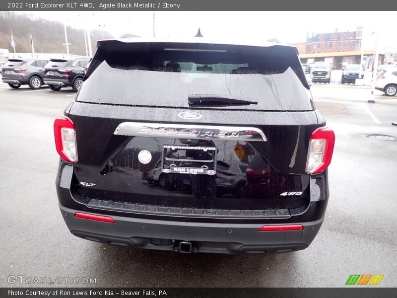 Agate Black Metallic / Ebony 2022 Ford Explorer XLT 4WD
