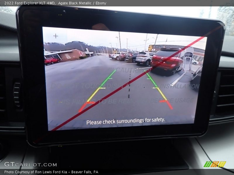 Agate Black Metallic / Ebony 2022 Ford Explorer XLT 4WD