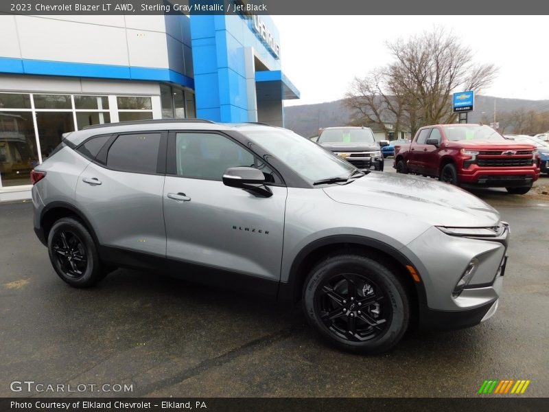 Sterling Gray Metallic / Jet Black 2023 Chevrolet Blazer LT AWD