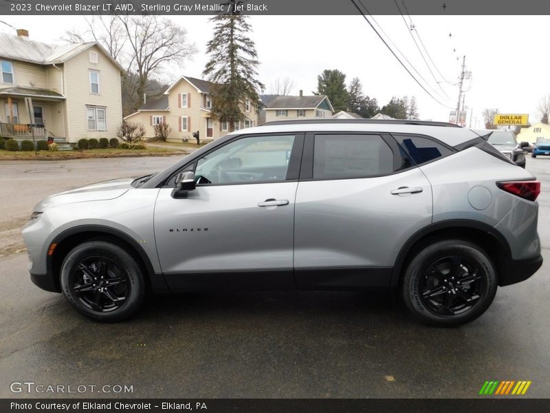 Sterling Gray Metallic / Jet Black 2023 Chevrolet Blazer LT AWD
