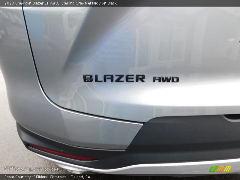 Sterling Gray Metallic / Jet Black 2023 Chevrolet Blazer LT AWD