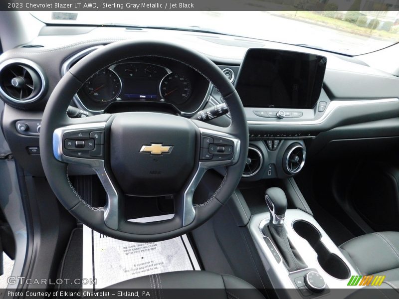 Sterling Gray Metallic / Jet Black 2023 Chevrolet Blazer LT AWD
