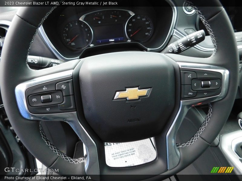 Sterling Gray Metallic / Jet Black 2023 Chevrolet Blazer LT AWD