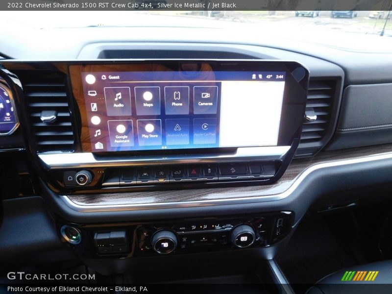 Silver Ice Metallic / Jet Black 2022 Chevrolet Silverado 1500 RST Crew Cab 4x4