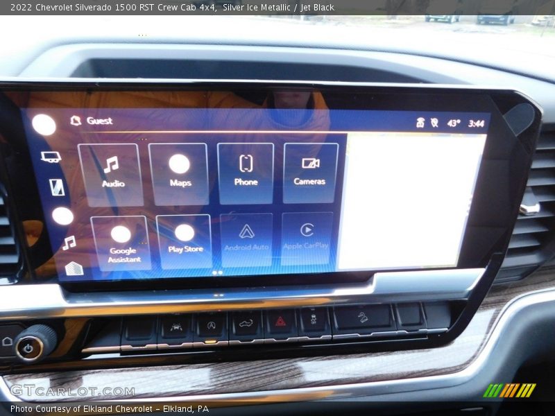 Silver Ice Metallic / Jet Black 2022 Chevrolet Silverado 1500 RST Crew Cab 4x4