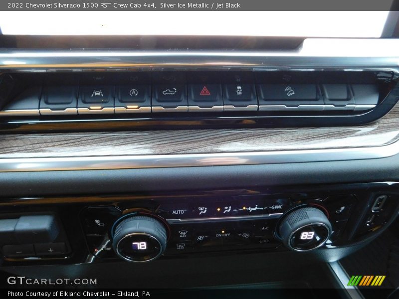 Silver Ice Metallic / Jet Black 2022 Chevrolet Silverado 1500 RST Crew Cab 4x4