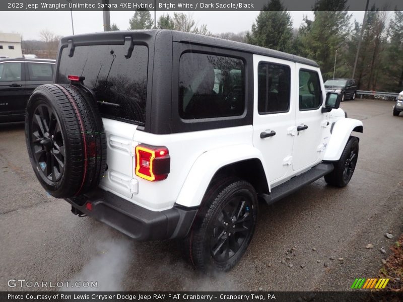 Bright White / Dark Saddle/Black 2023 Jeep Wrangler Unlimited Sahara 4XE Hybrid