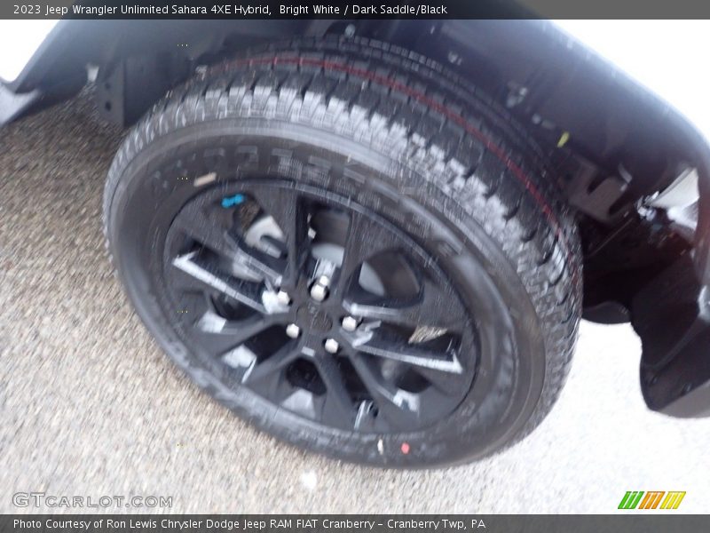 Bright White / Dark Saddle/Black 2023 Jeep Wrangler Unlimited Sahara 4XE Hybrid