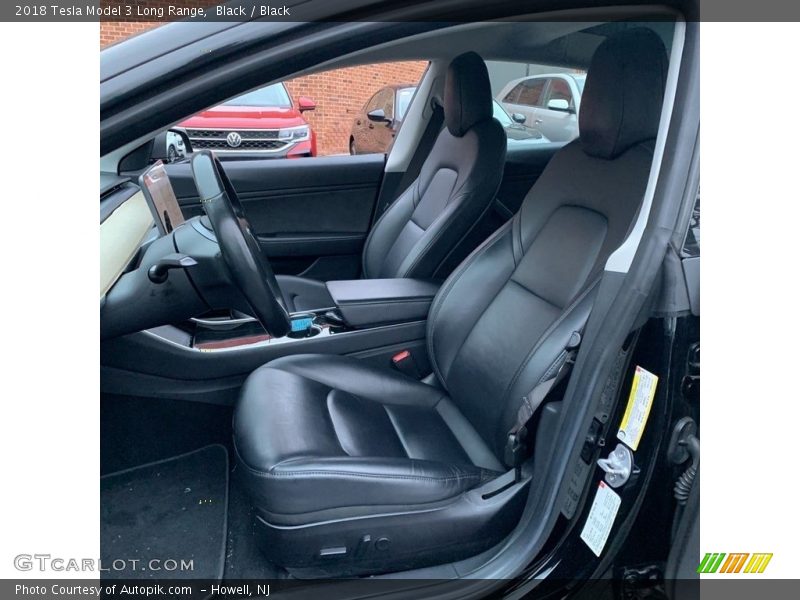 Front Seat of 2018 Model 3 Long Range