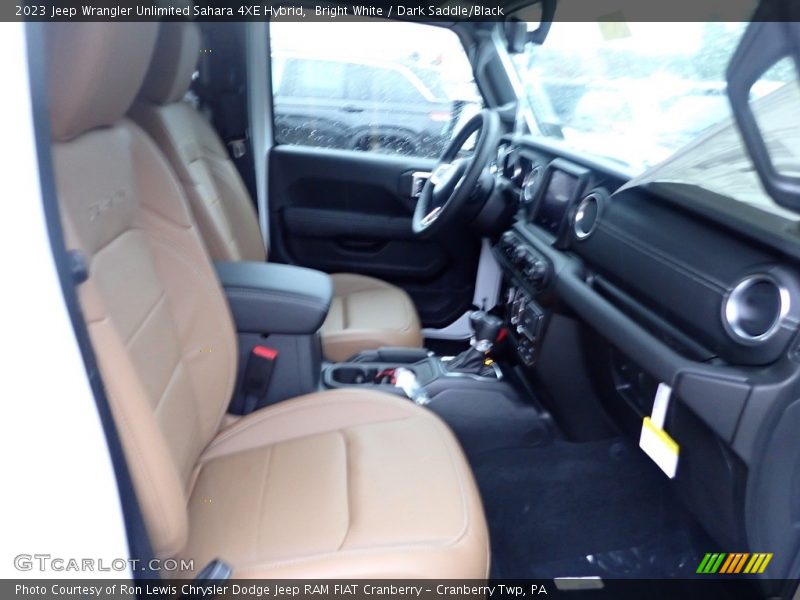 Bright White / Dark Saddle/Black 2023 Jeep Wrangler Unlimited Sahara 4XE Hybrid