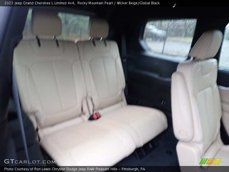 Rocky Mountain Pearl / Wicker Beige/Global Black 2023 Jeep Grand Cherokee L Limited 4x4
