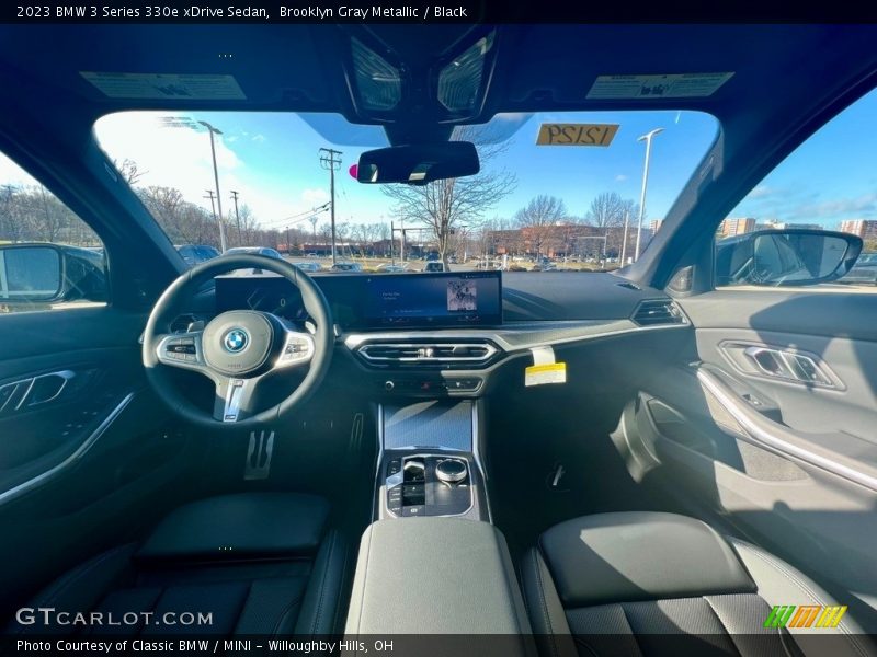 Brooklyn Gray Metallic / Black 2023 BMW 3 Series 330e xDrive Sedan