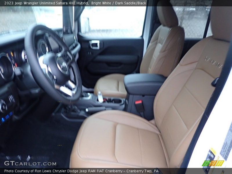 Bright White / Dark Saddle/Black 2023 Jeep Wrangler Unlimited Sahara 4XE Hybrid