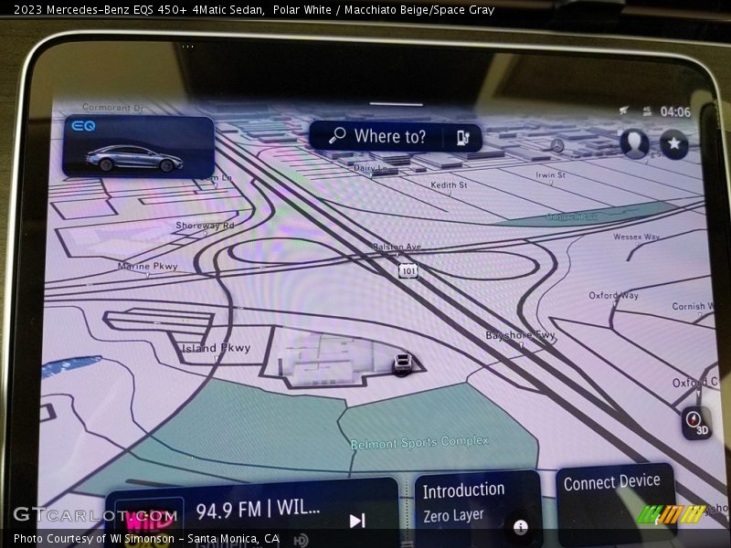 Navigation of 2023 EQS 450+ 4Matic Sedan