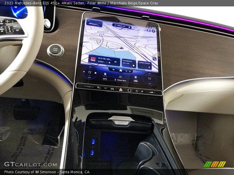Controls of 2023 EQS 450+ 4Matic Sedan