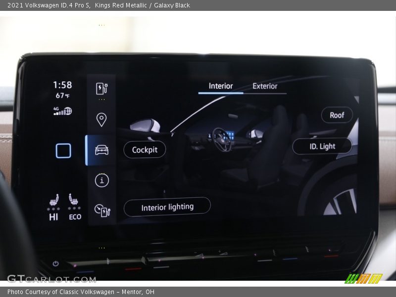 Controls of 2021 ID.4 Pro S