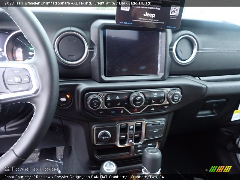 Bright White / Dark Saddle/Black 2023 Jeep Wrangler Unlimited Sahara 4XE Hybrid