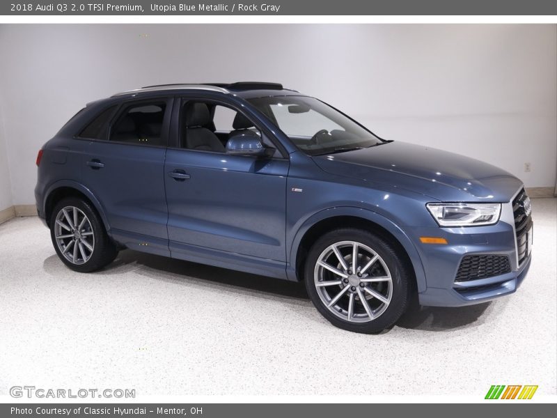 Utopia Blue Metallic / Rock Gray 2018 Audi Q3 2.0 TFSI Premium