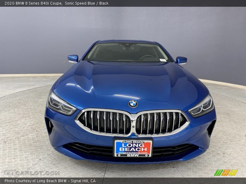 Sonic Speed Blue / Black 2020 BMW 8 Series 840i Coupe