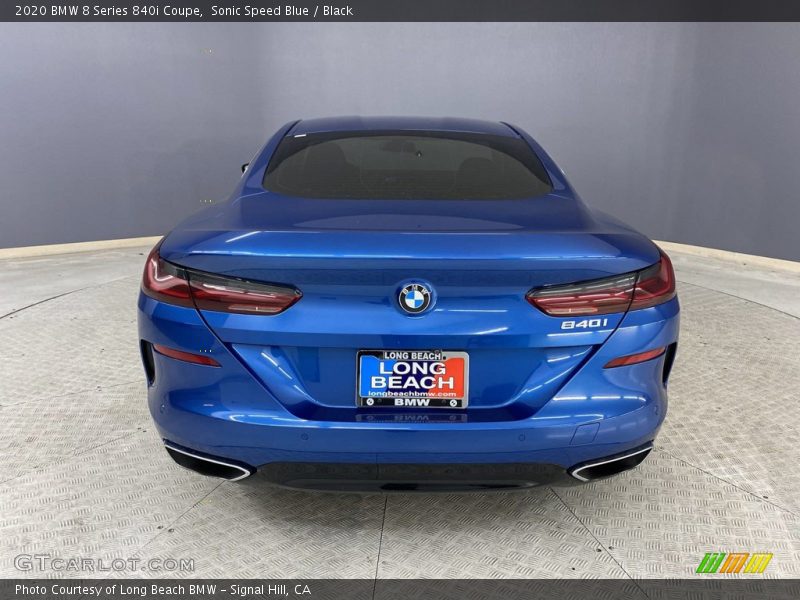 Sonic Speed Blue / Black 2020 BMW 8 Series 840i Coupe