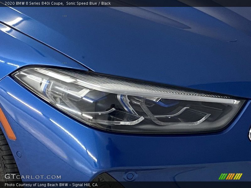 Sonic Speed Blue / Black 2020 BMW 8 Series 840i Coupe