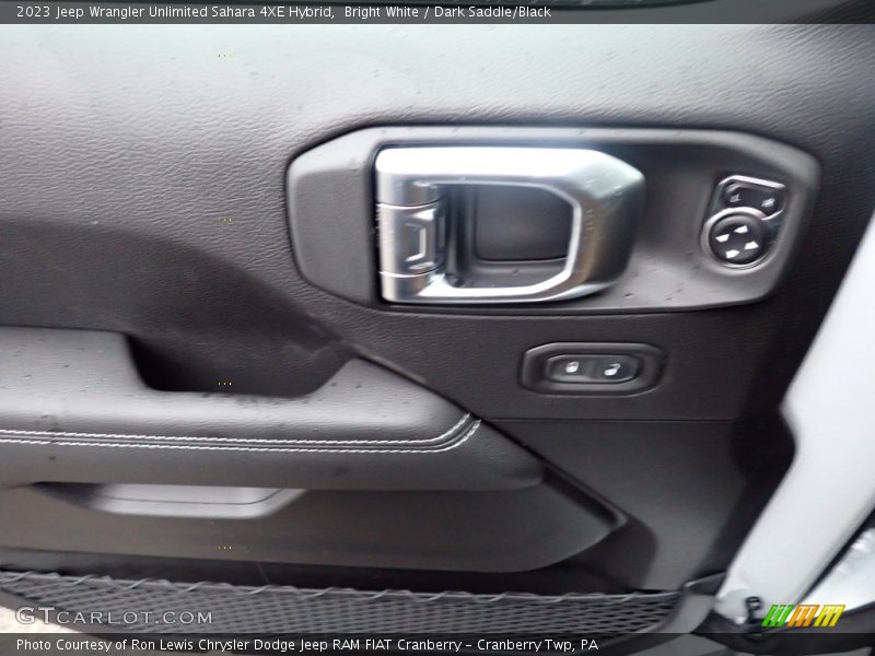 Bright White / Dark Saddle/Black 2023 Jeep Wrangler Unlimited Sahara 4XE Hybrid