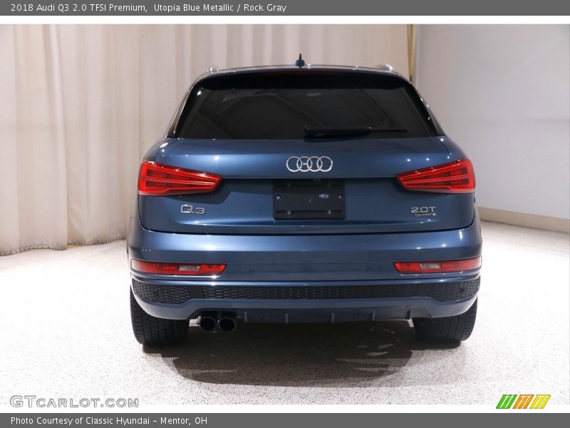 Utopia Blue Metallic / Rock Gray 2018 Audi Q3 2.0 TFSI Premium