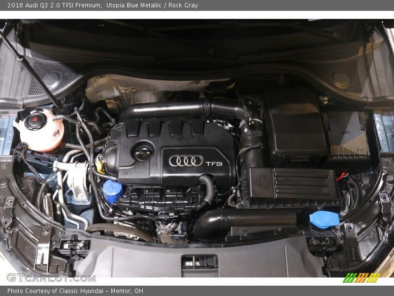 Utopia Blue Metallic / Rock Gray 2018 Audi Q3 2.0 TFSI Premium